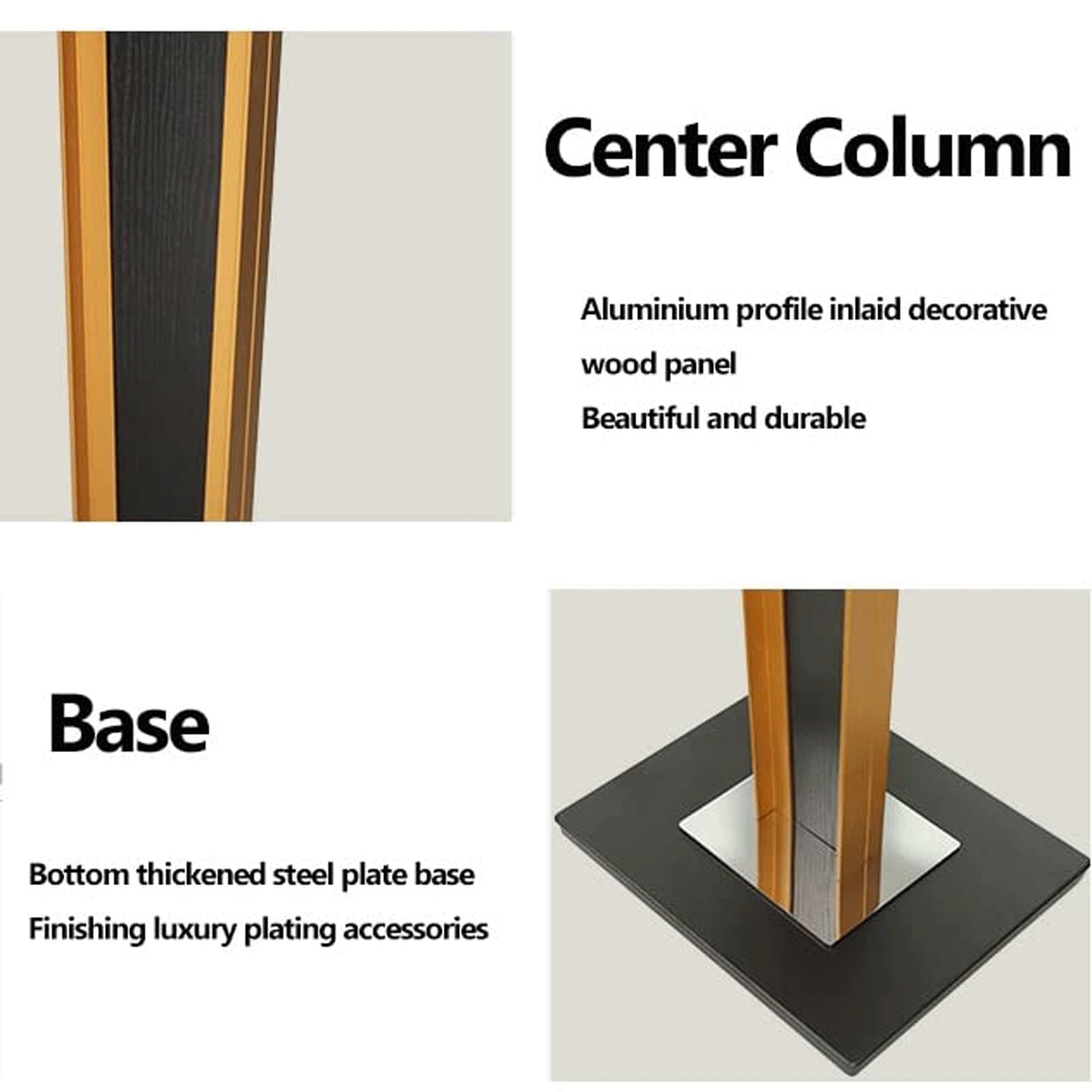 Support de Podium en métal, pupitre Moderne sur Pied, pupitre de présentation Ergonomique avec Plateau incliné et Base Stable(Dark Brown)