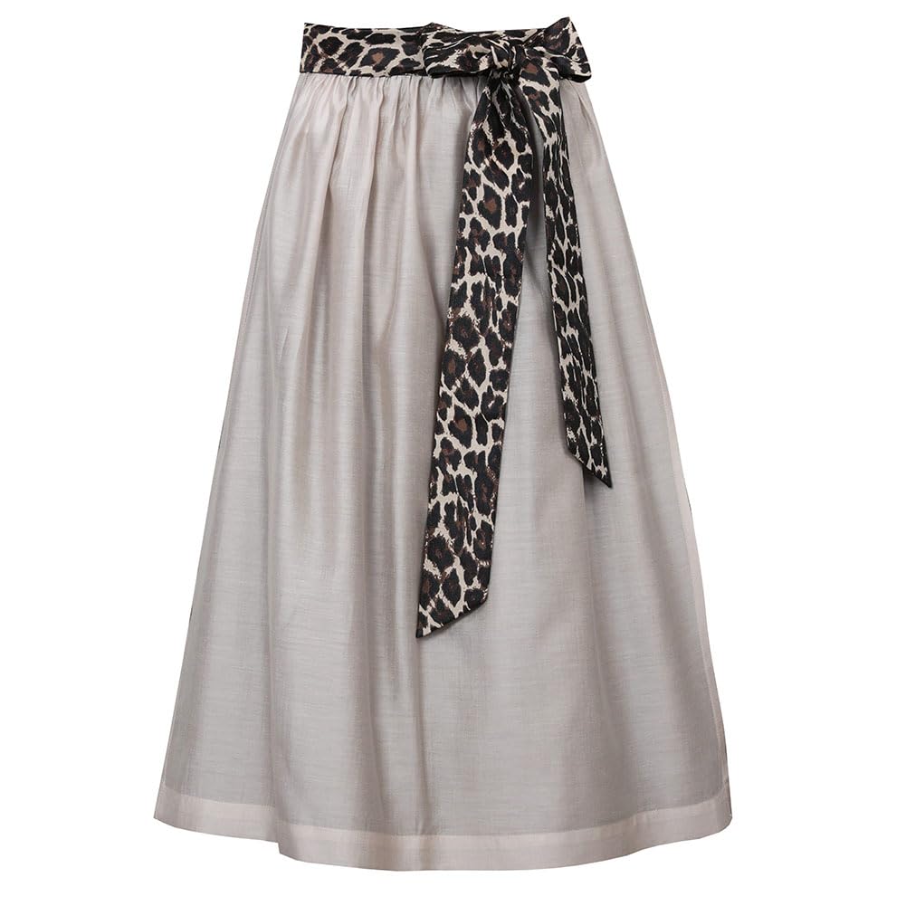 MarJo Dirndlschürze Leo Oberhofen 65cm Länge | Schlichte Schürze für Dirndl | Jacquard zum Binden