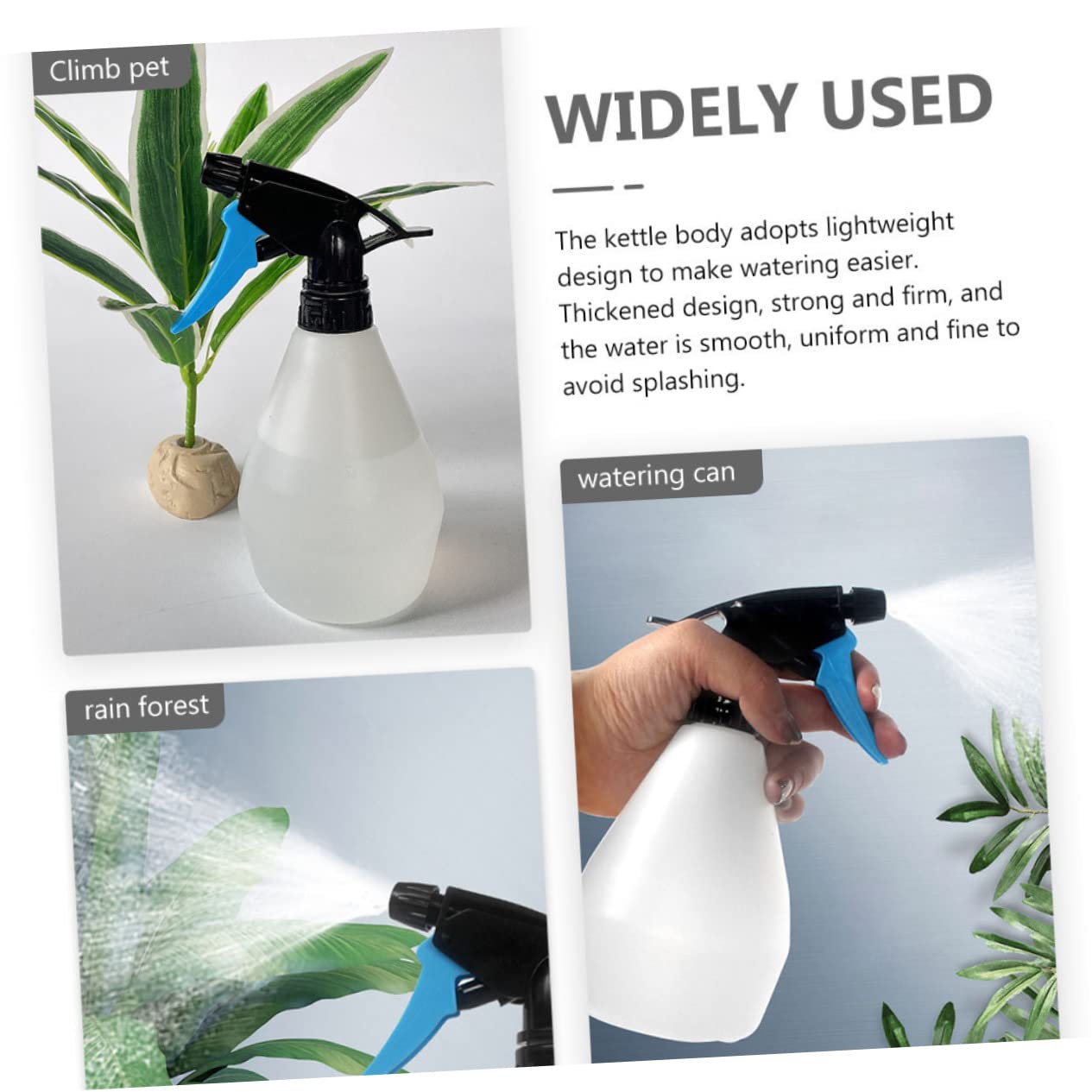 Milisten 2 Ensembles Atomiseur De Jardinage Arrosoir Brumisateur pour Animaux Outil Arrosage Extérieur Durable Et Pratique 3 Pièces * 2