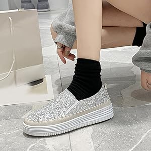Amazon | [ダキシ] 春夏 スリッポン 厚底スリッポン ローカット