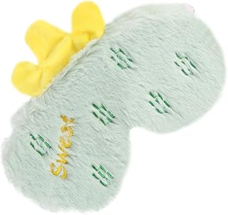 KALLORY 1 PC Série De Frutas Compressa De Gelo Compressa Quente Máscara De Pelúcia Máscara De Olho Para Crianças Máscara De Olho De Cetim Máscara De Dormir Olho Macio Para Dormir Crianças