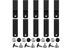 Weewooday 10 Pieces Belt Clips for Leather Holster, Metal Single Hole Spring...