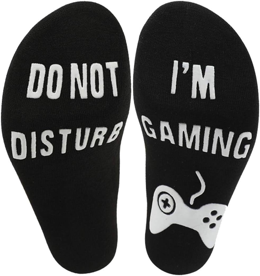 Do Not Disturb Socks, Funny Ankle Socks Cotton Novelty Gamer Im Gaming Socks Gifts for Men Ladies Boys Adults