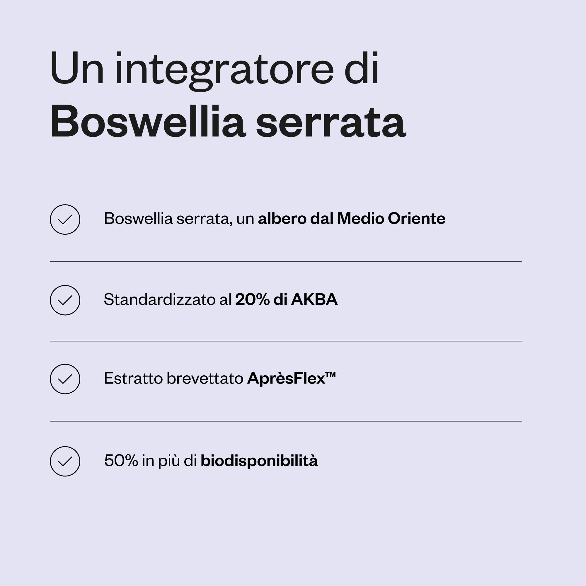 Super Boswellia - Aiuta a ritrovare il comfort articolare - Antinfiammatorio - Estratto di Boswellia Serrata standardizzato al 20% di AKBA - Elevato assorbimento - Vegano - Senza glutine - Supersmart