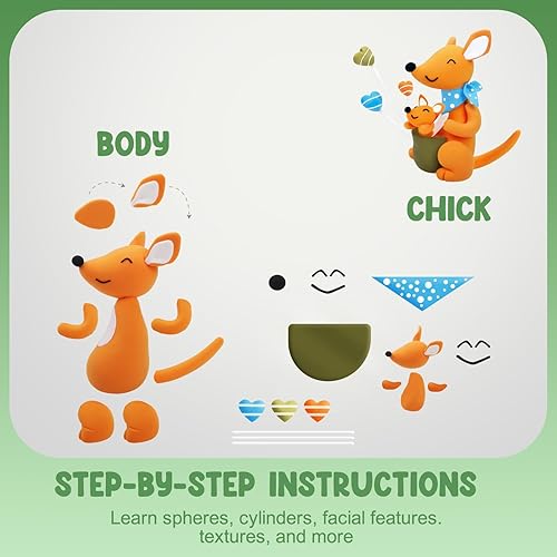 Miniatura 3 de Kits de arcilla de secado al aire – Arcilla de modelado para niños, ultraligera y suave, segura y no tóxica, 12 cajas de arcilla mágica modelo de