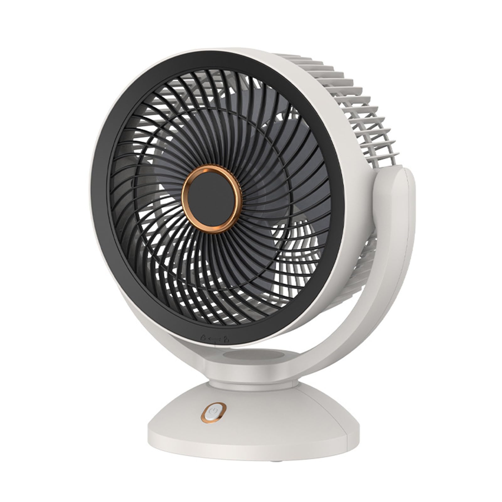 Eacam Air Circulation Table Fan with Night Light Desktop Fan Hanging Fan 4 Wind Speeds Adjustable Electric Cooling Fan