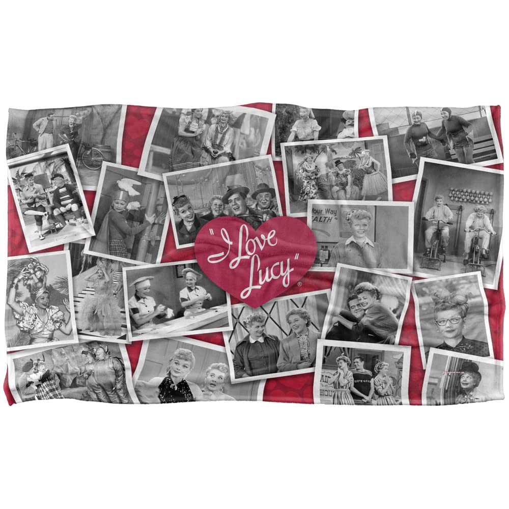 Trevco I Love Lucy Time After Time Silky Touch Super Soft Throw Blanket 36