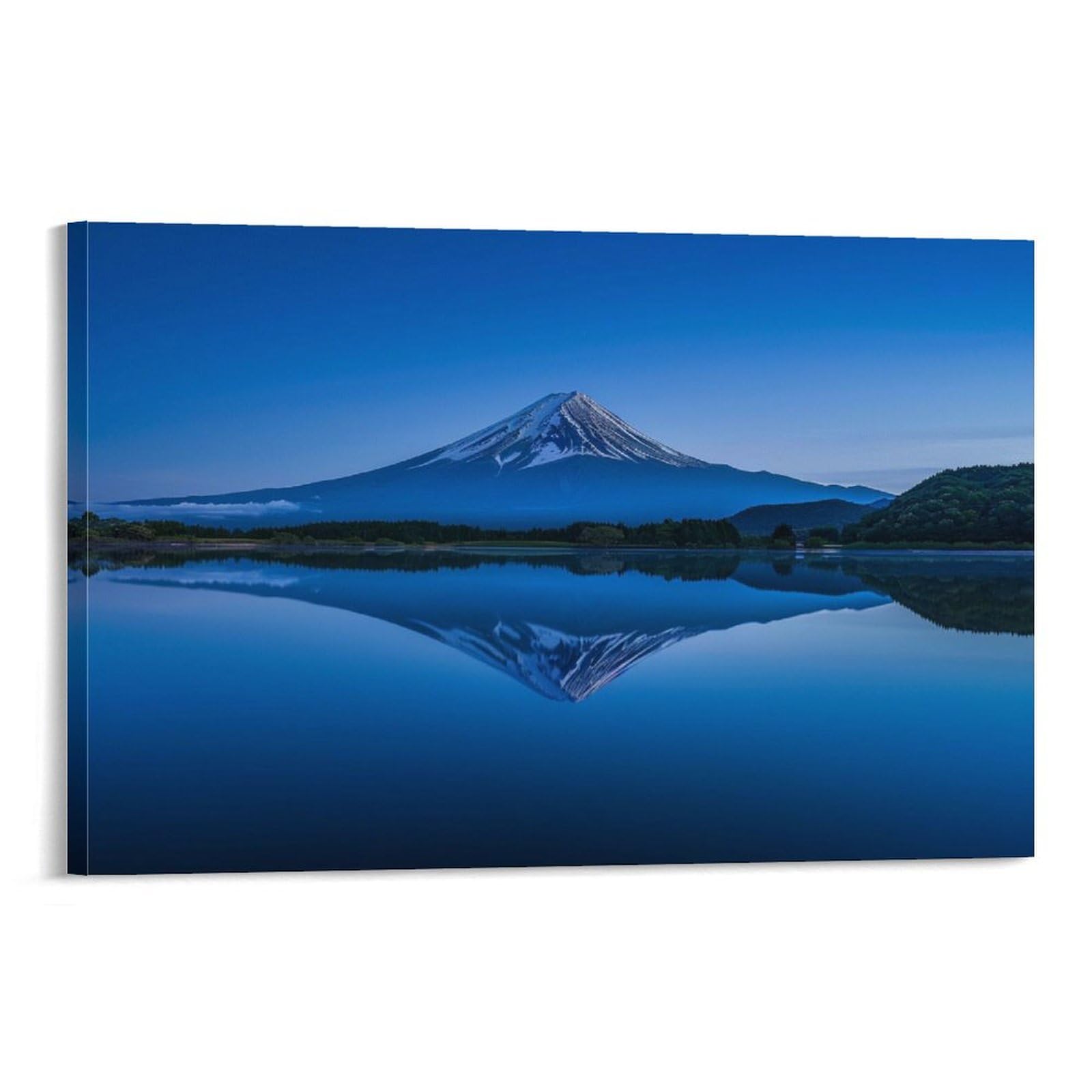 Amazon.co.jp: 絵画 静かな湖に映る富士山 アートパネル ポスター