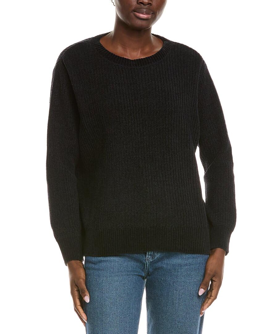 Eileen Fisher Womens Chenille Sweater XL Black