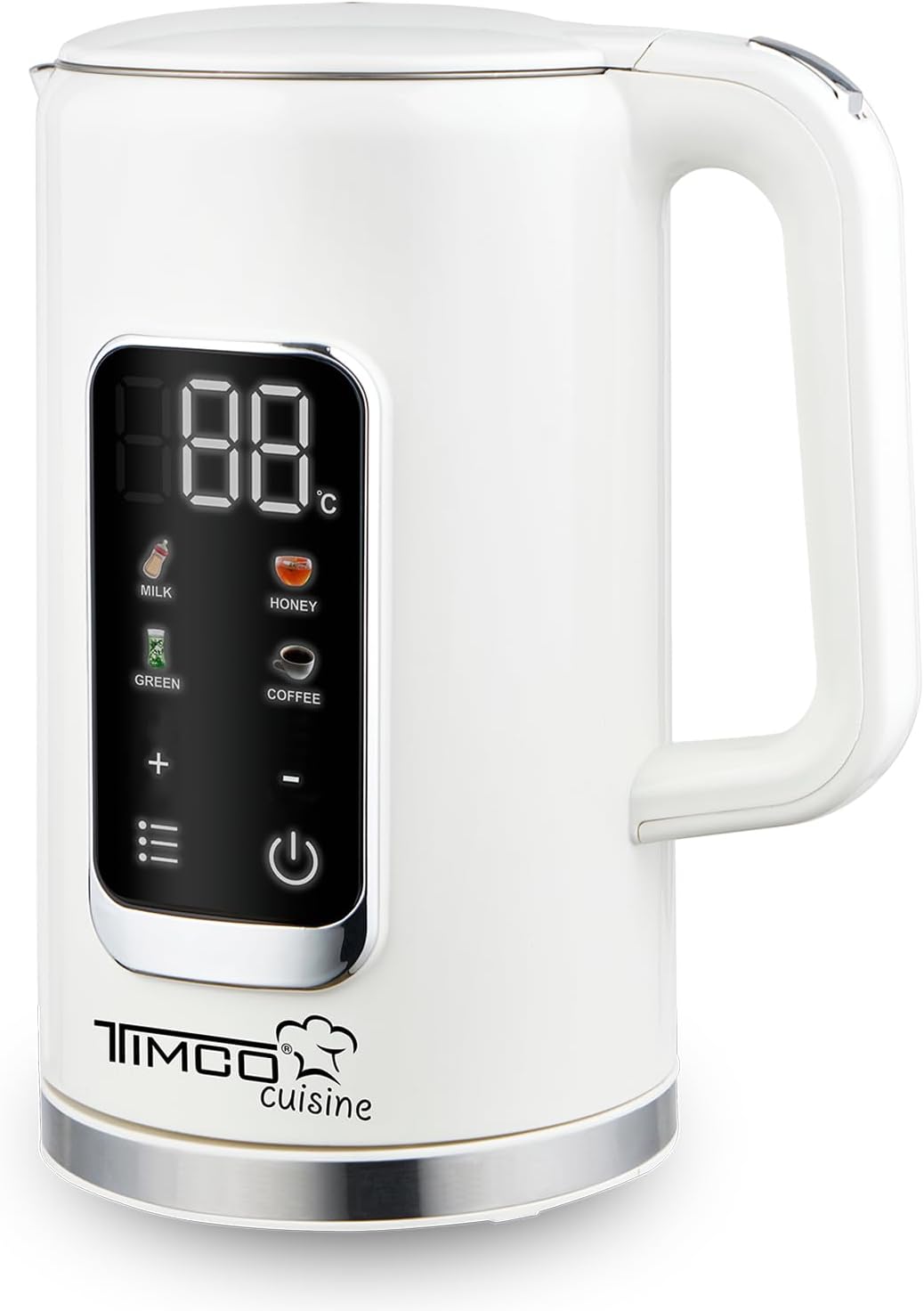 Tetera Timco Jarra Electrica Digital Automática Para Calentar Agua 1.7 L 4 niveles de temperatura Preestablecidos JE8723DB
