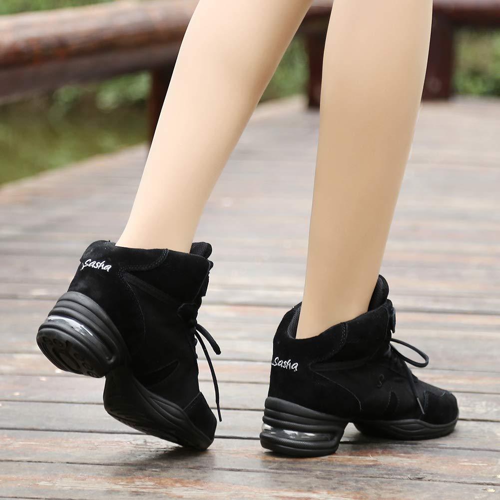 HIPPOSEUS Scarpe da Ginnastica da Ballo Traspiranti da Donna Moderne Scarpe da Fitness per Danza Jazz