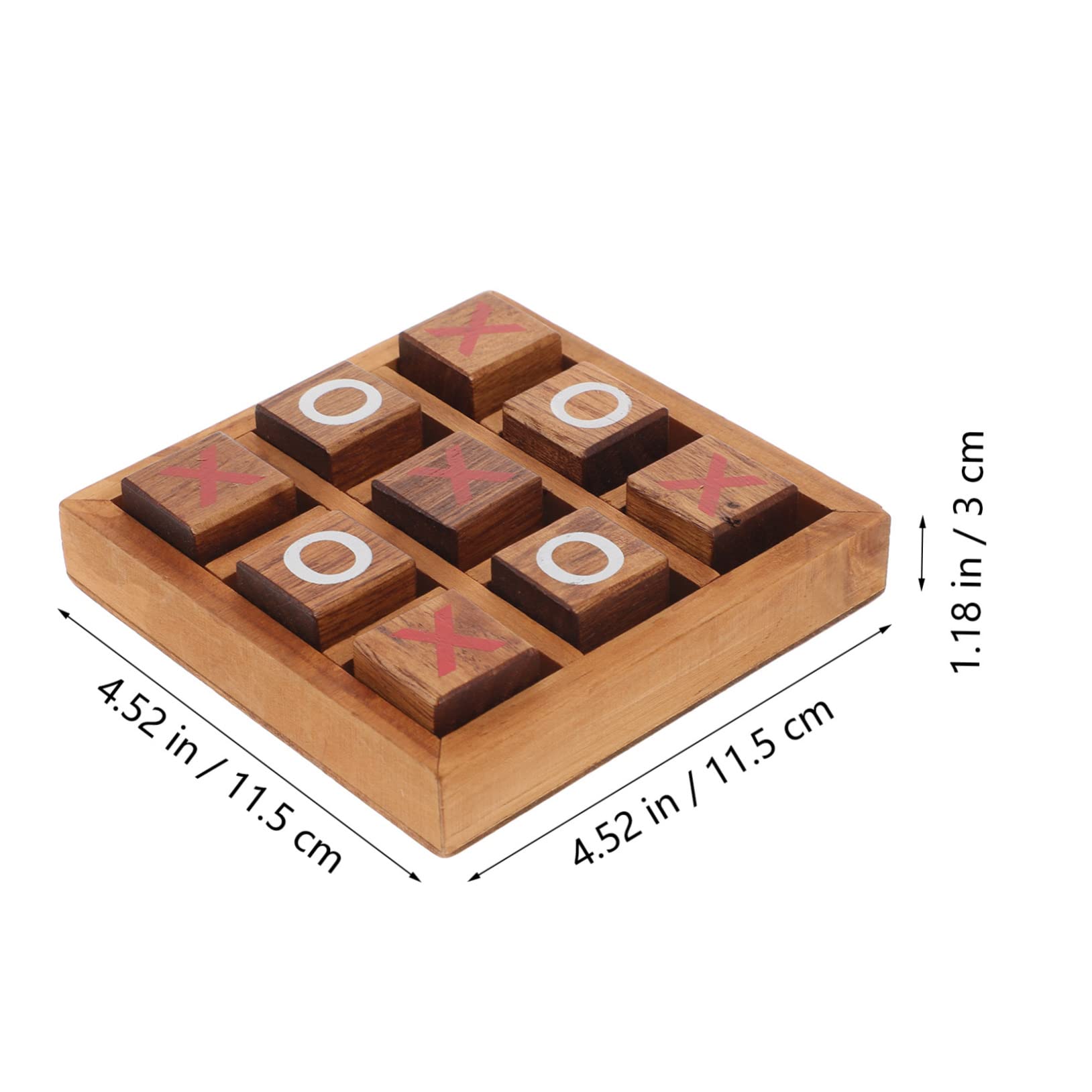 Garneck Wooden Chess Toy - Board Game for Kids and Family Compact 4.5 Inch Educational Tabletop Game for Home and Travel - Image 2