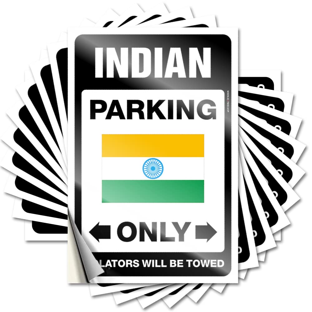Tattoo - Assorted Essentials Indian Parking Only for Cruise Bedroom Door Decor(12X18CM)