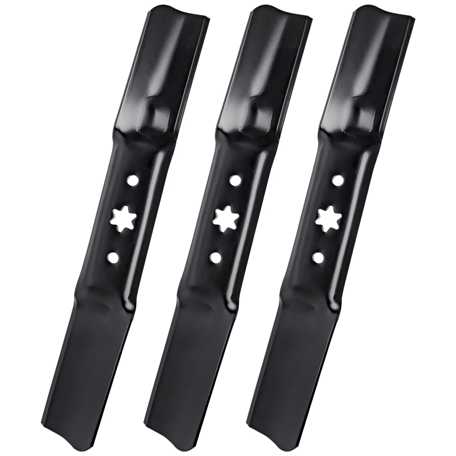 942-05052A Lawn Mower Blades with 6 Star Shaped Hole，Compatible with Cub Ca det 50 Inch XT1 LT50 GT50 RZT SX50, Replace Z550 T260 742-05052A 942-05052，3 Pack