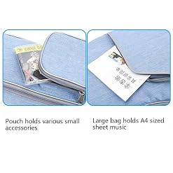 Hm Vicyy Housse de Guitare Acoustique,Oreiller de Cou intégré,Couche d’éponge épaissie,avec 2 Sacs d’accessoires,Housse… - Les Beatles, Paul McCartney, John Lennon, RIngo Starr, George Harrison Hm Vicyy Housse de Guitare Acoustique,Oreiller de Cou intégré,Couche d'éponge épaissie,avec 2 Sacs d'accessoires,Housse… – Image 4