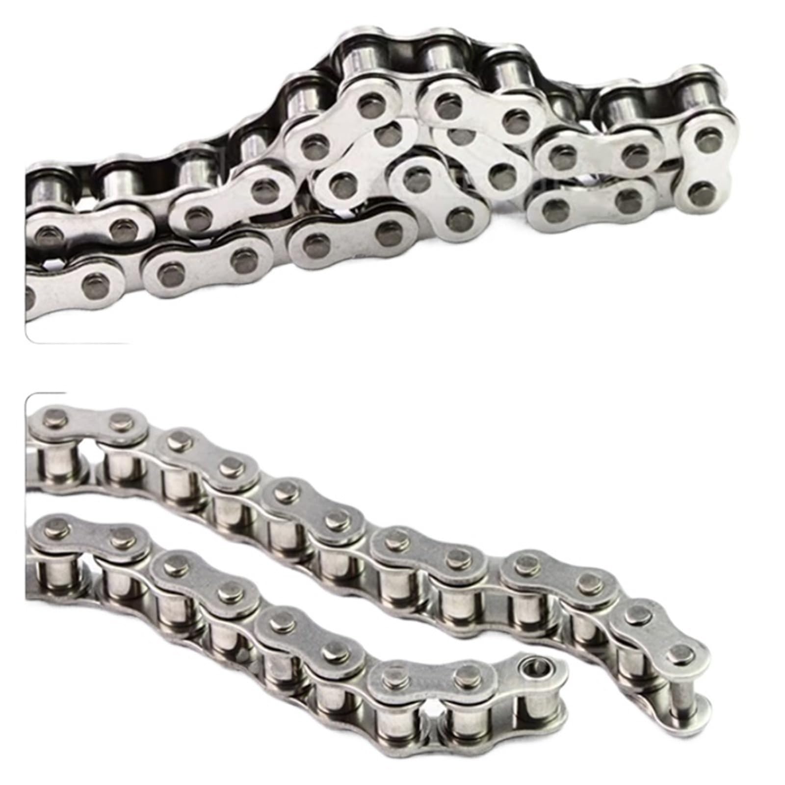 Rollenkette Aus Kohlenstoffstahl Einreihige Kette aus Edelstahl 304, 04C, 05B, 06B, 08B, 06C, 08A, 10A, 1/1,524 Meter, Antriebskette, Rollenkette, säure- und alkalibeständig(05B,1.524 Meter)