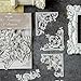 MiyouLuna 120Pcs Baroque Relief Corner Paper Embellishments, Retro Ornamental Frame Ephemera for Scrapbooking, Journaling, Junk Journal Supplies, and DIY Crafts with Glue Tape