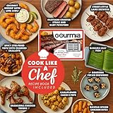 Gourmia French Door Digital Air Fryer Oven - XL 37QT Capacity, 12 Presets, FryForce 360° Tech, Dehydrate, Proof, Slow Cook, Fits 13” Pizza, 1700W, White
