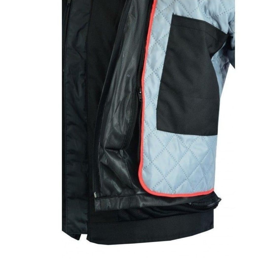 LOVO - Chaqueta Moto Tricapa 4 Estaciones Hombre - Chaqueta Moto Hombre con Protecciones Homologadas para Invierno y Verano - Cazadora de Alta Protección Longitud 3/4 - Funcionalidad y Seguridad Total