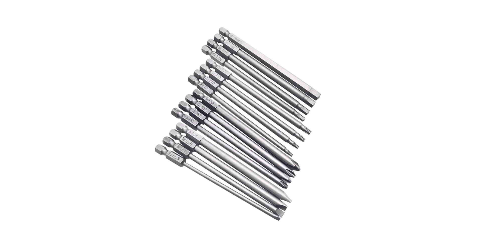 Yakamoz 16Pcs 4-in-1 Multi Long Magnetic Screwdriver Bit Set