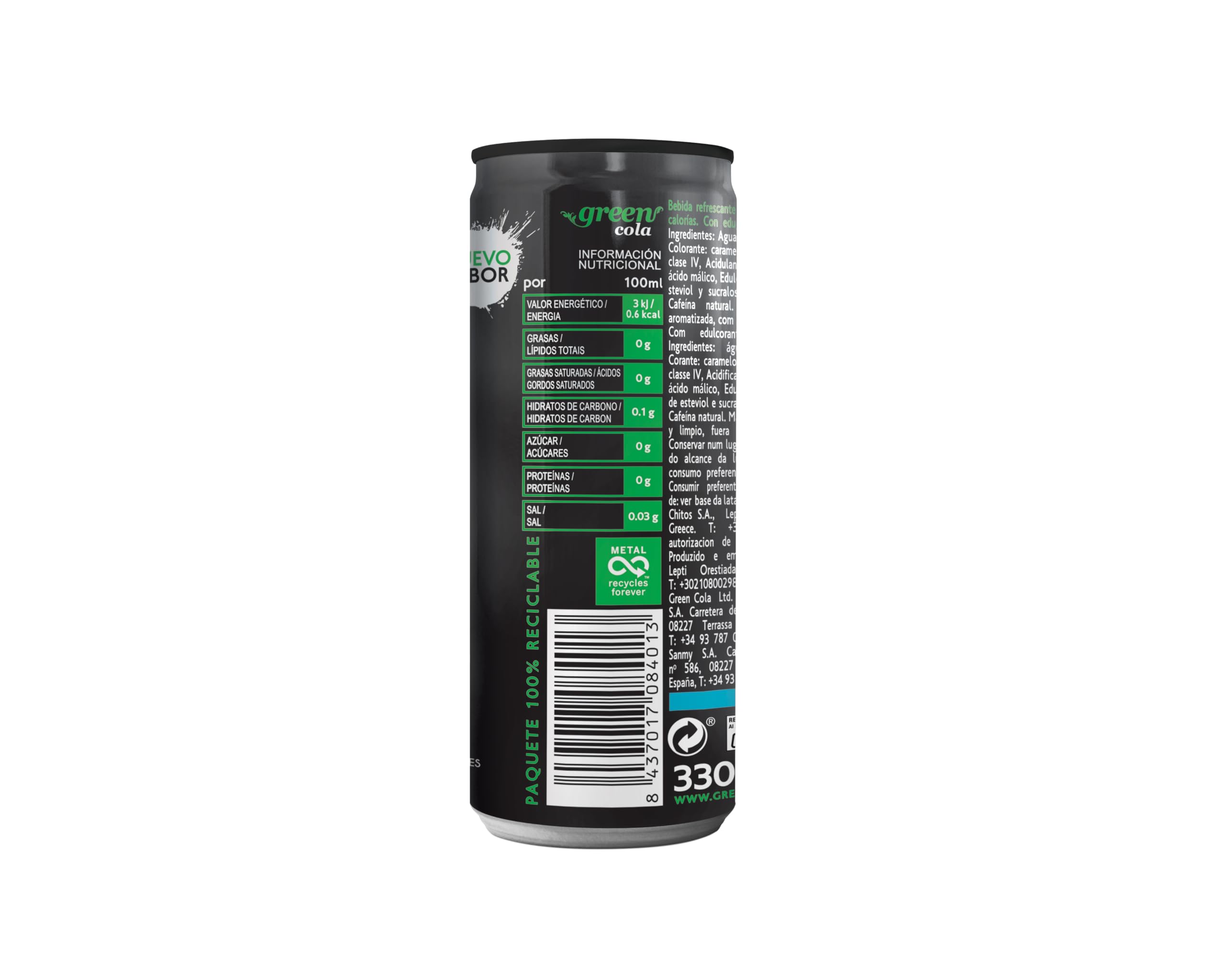 Green Cola 24 Latas - 33Cl