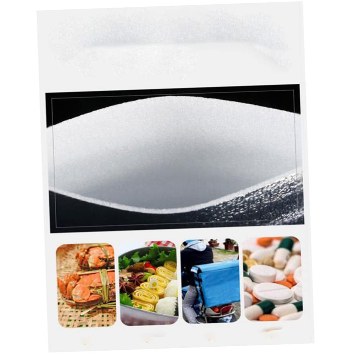 3sets Isolierung Aluminium 20x20cm Dicke Take-out Für Lebensmittel Picknick Reise Camping 50 Stücke * 3