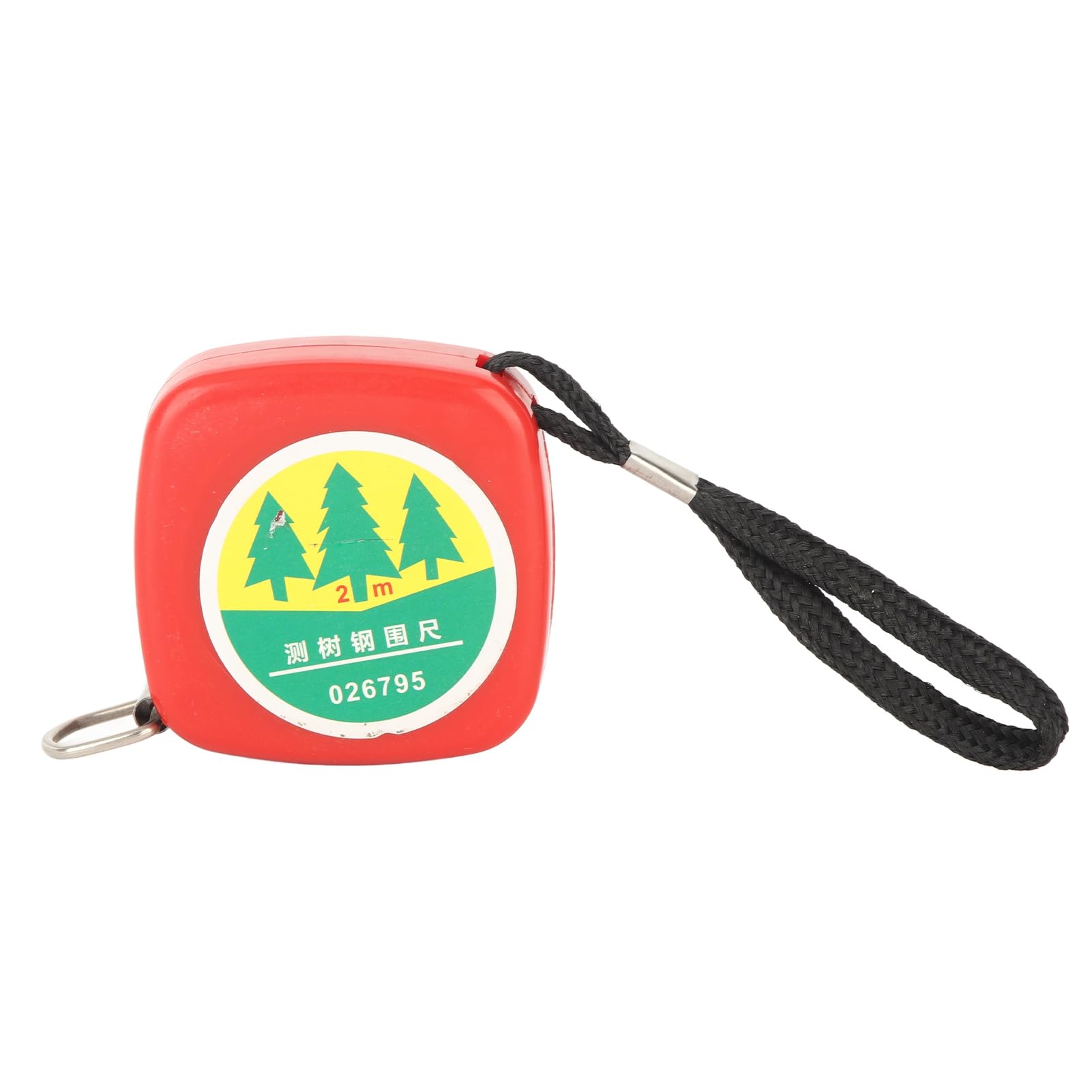 Gonetre Tree Diameter Measuring Tape Flexible Retractable Steel Tape Measure with Diameter OD Standard Integer Measurements for Forestry Gardening Pipe Fitting Red 5 x 5 x 2 cm (C)