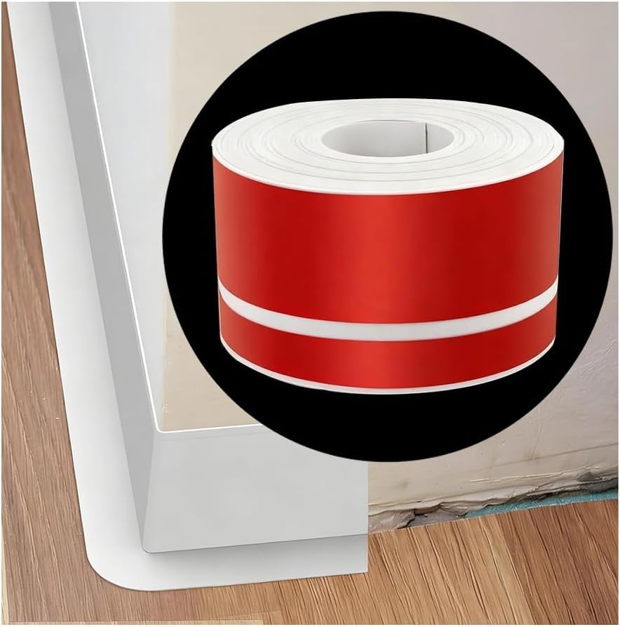 Cubiertas para zócalos en color blanco de 6,02m ideales para salones y pasillos modernos