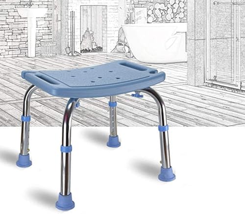 Silla de ducha de seguridad Taburete de baño, silla de ducha Asiento de seguridad Altura ajustable Mango estable Tracción Asiento de ducha de