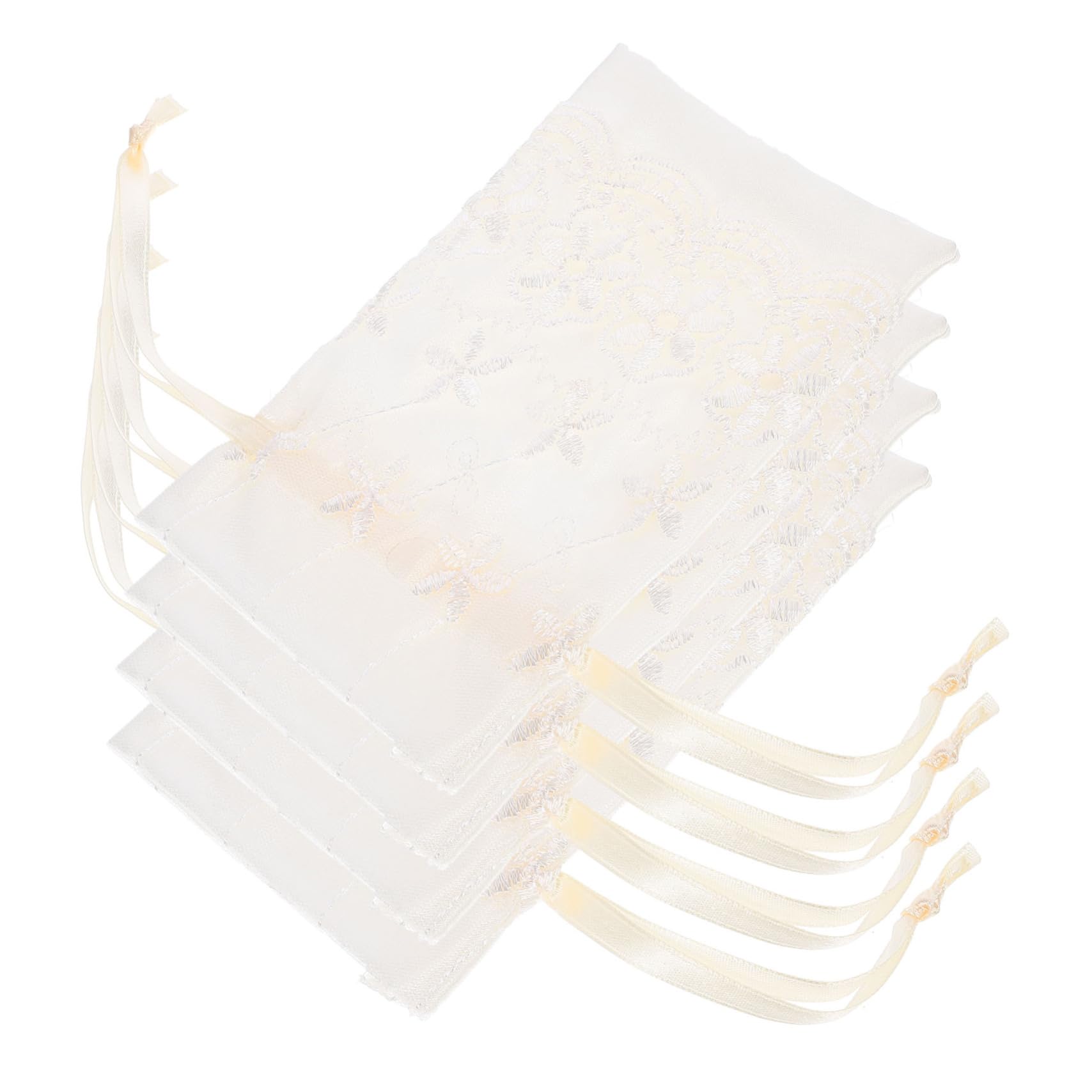 5 Set Sacchetti Elegante Per Gioielli Per Matrimoni E Speciali Sacchetti Per Confetti 4 Pezzi*5