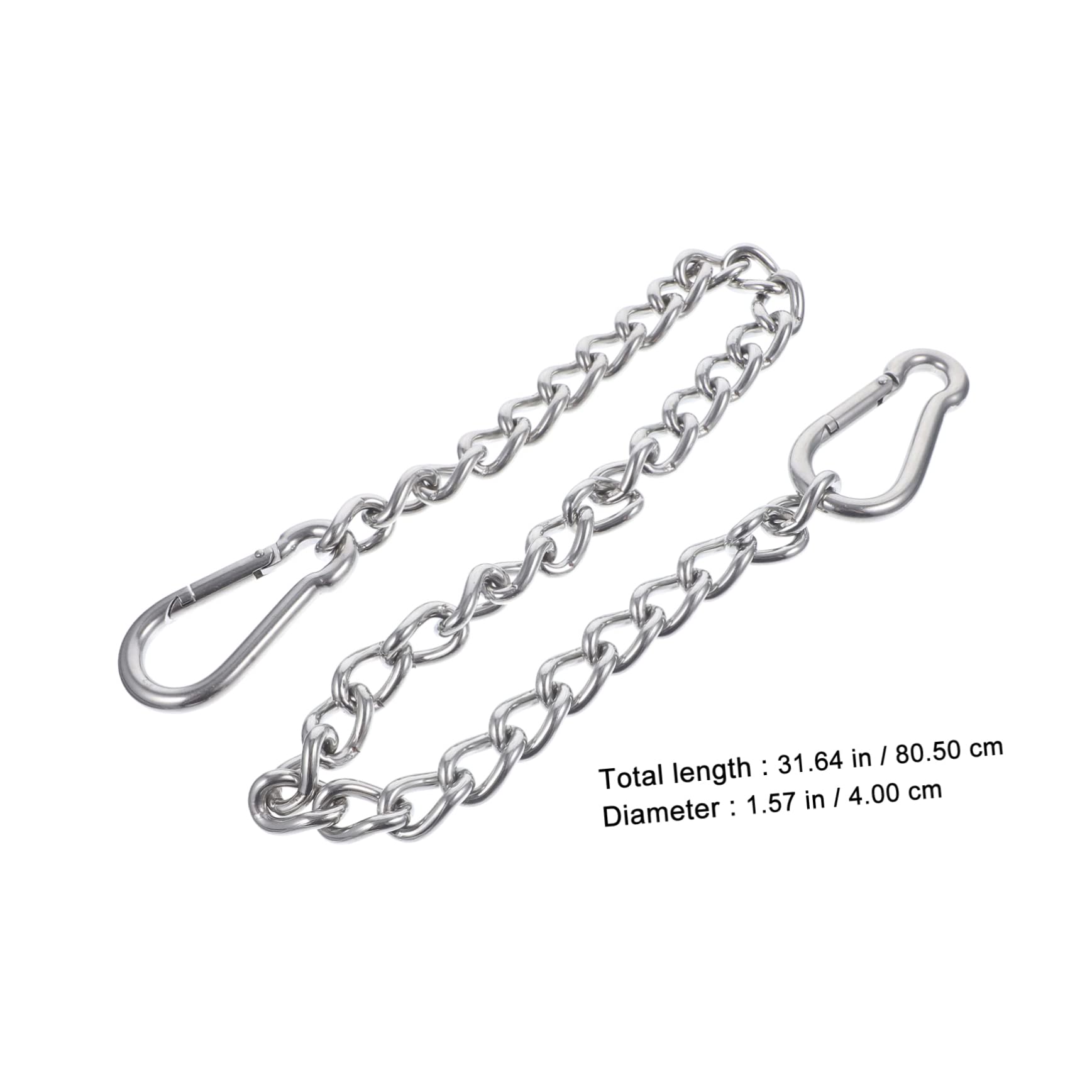 Abaodam Gancho para Columpio y Hamaca de Acero Inoxidable, Rotación 360°, Resistente al Óxido, Cadena, para Interior y Exterior