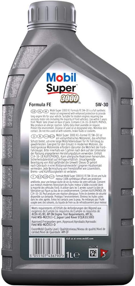 Mobil Super 3000 X1 Formula FE 5W-30, 1L