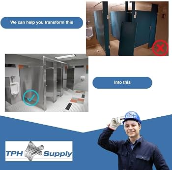 Hadrian Commercial Toilet Partition Door Latch - ADA Compliant
