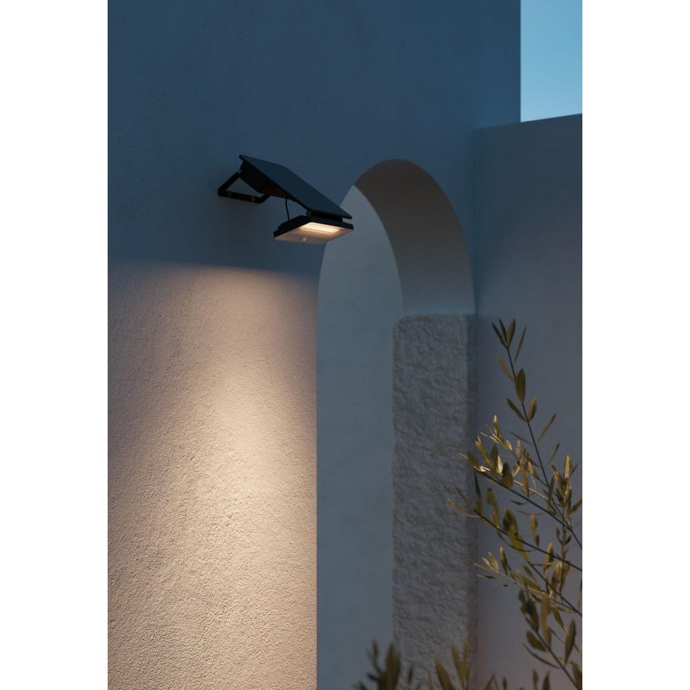 BENEITO FAURE Sky Solar Sensor lampa solarna LED z czujnikiem ruchu i zmierzchu, 8 W, 1600 lm, 4000 K, IP54, biała