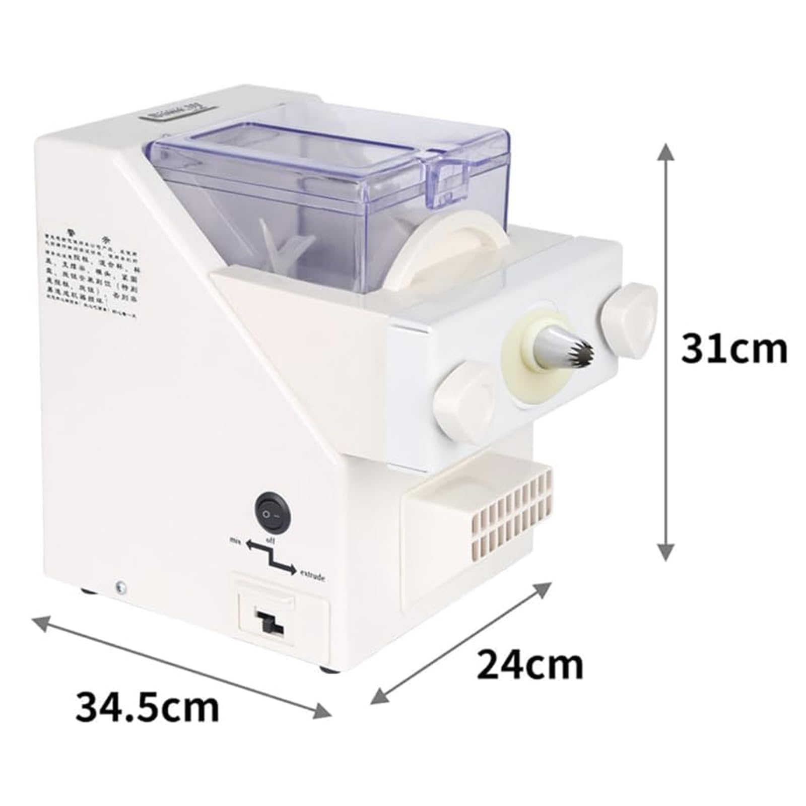 Macchina per fare biscotti, 180 W, multifunzione, con 8 ugelli intercambiabili, ideale per pasticceria e pasticceria domestica, velocità 50-60 giri/min