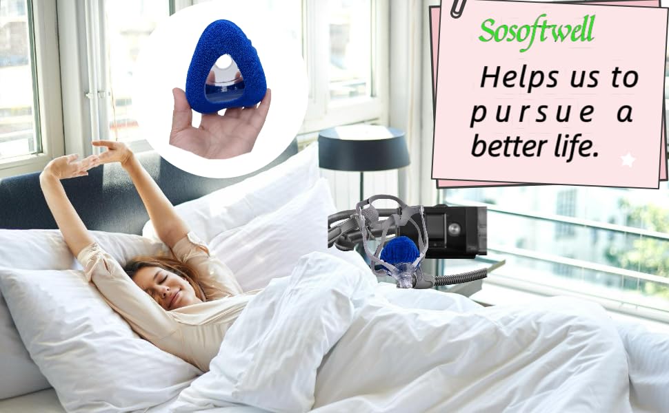 Image of F20 CPAP Mask Liners, Small Size, 4 Packs, Blue | Compatible with F20 Full Face Mask, Soft and Breathable, Reduce Pressure Performance, Keeps Comfortable