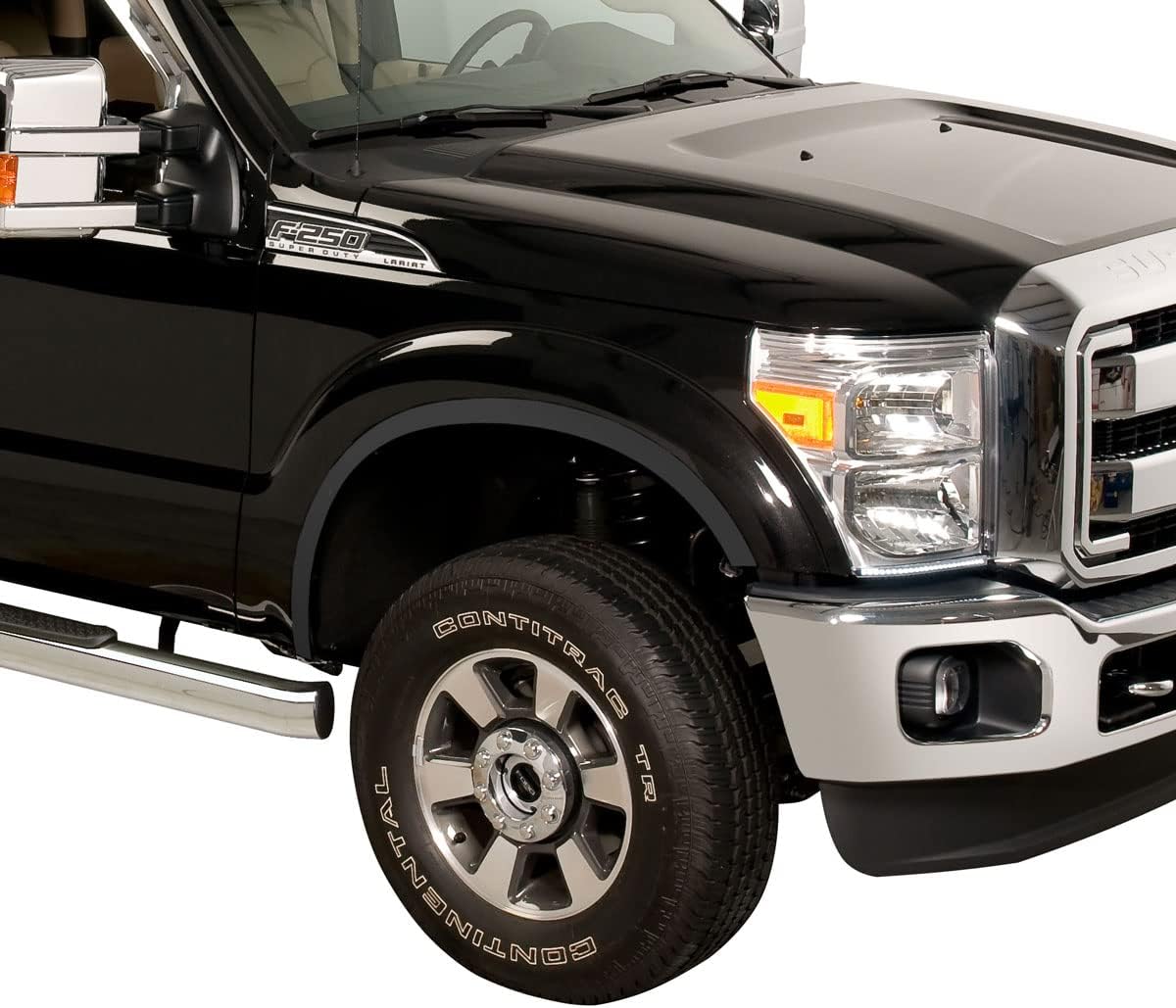 Putco Black Stainless Steel Fender Trim Kit - Fits 2011-2016 Ford F250 F350 Super Duty - 4 Piece Set