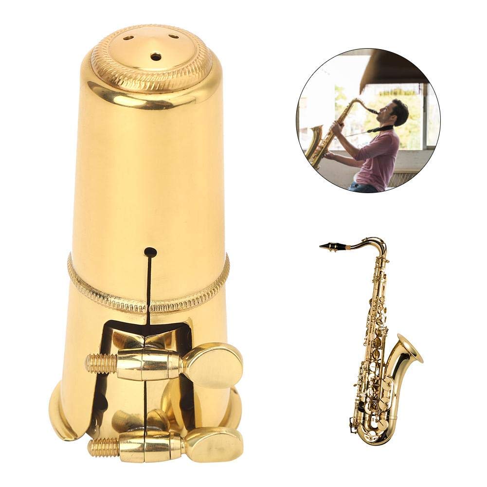 Kit Boquilla Saxofón Tenor, Incluye Tapa Protectora Completa, Accesorios Saxo Tenor con Diseño Ergonómico para Estudiantes Profesionales Ensambles y Práctica Diaria