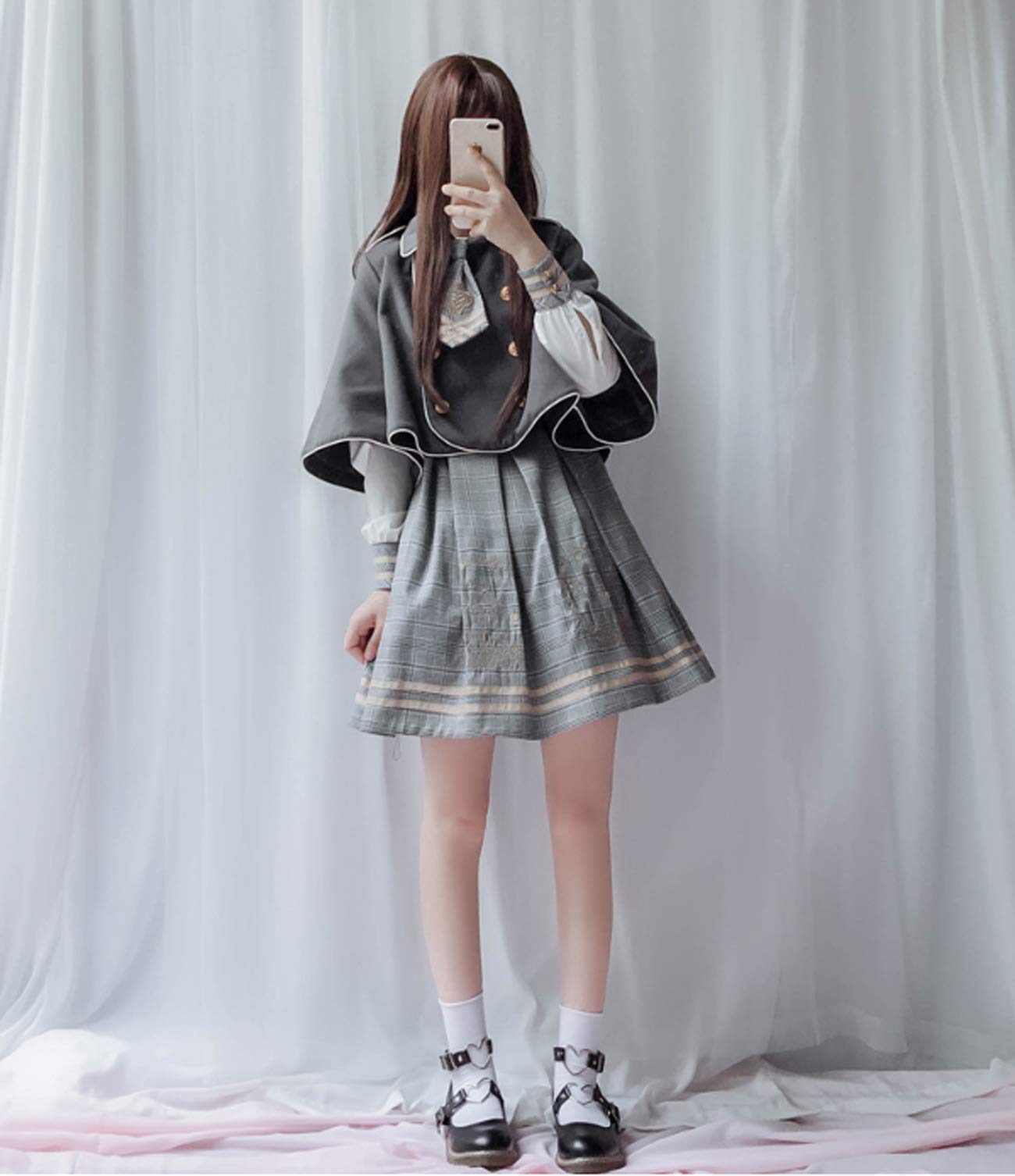 Amazon.co.jp: 【Cospland】 ロリータ服 Lolita 長袖 コスプレ 名探偵 