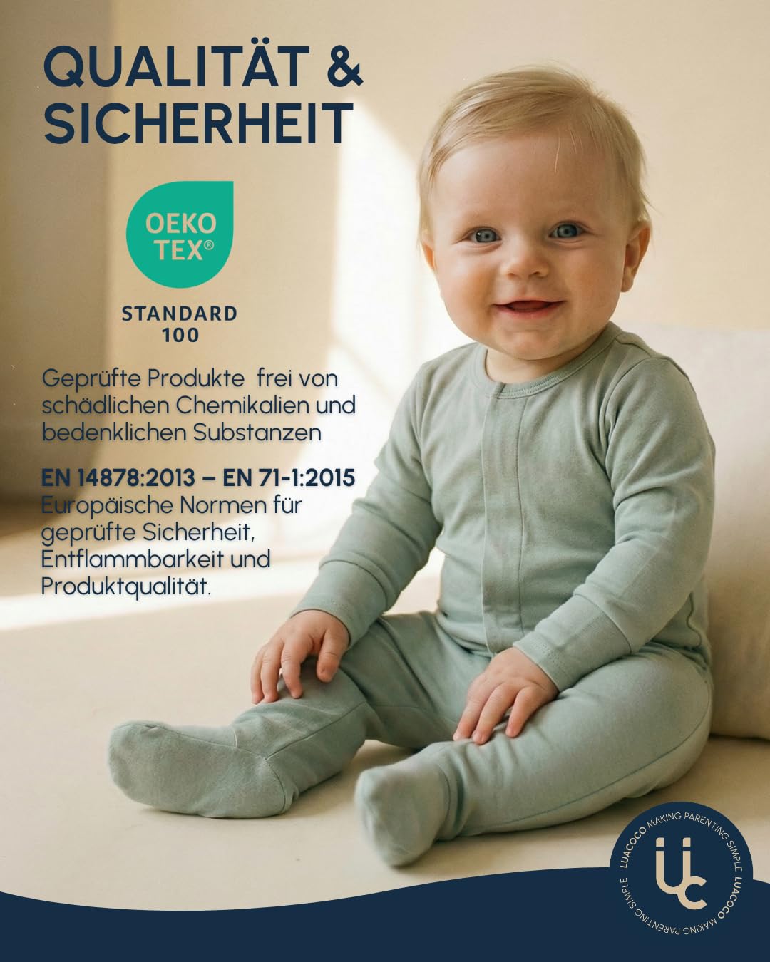 Baby-Pyjama mit Magnetverschluss, 100 % Bio-Baumwolle, faltbare Handschuhe und bedeckte Füße, weicher Strampler mit Magnetverschluss, schneller und einfacher Windelwechsel, Größen von 0 bis 12 Monaten