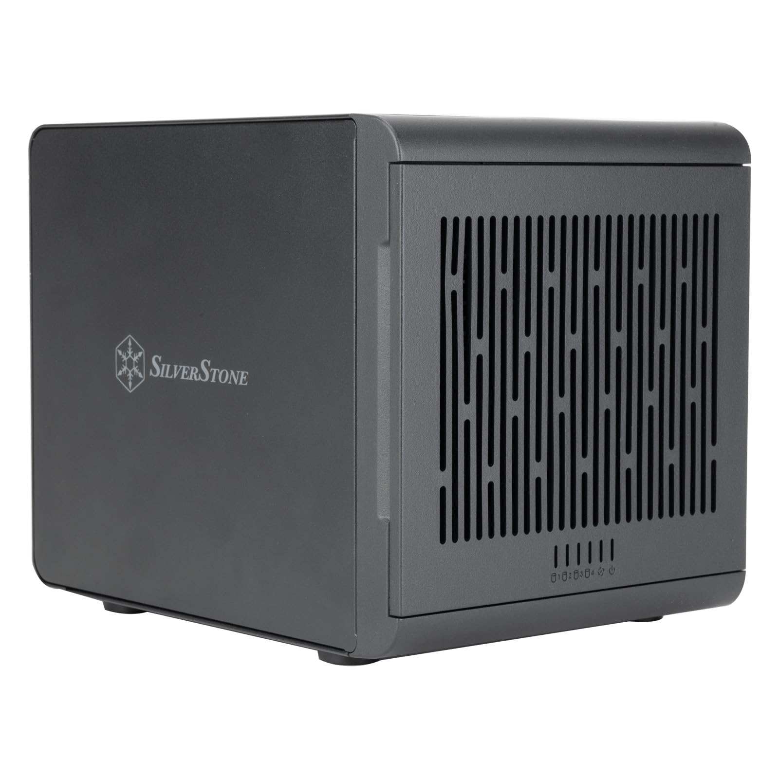 Silverstone TS434U - Caja de Disco Duro Externa SATA Hot-Swap de 4 bahías 10Gbps, Compatible con 4 × 3,5"/2,5" HDD o SSD SATA I/II/III, SST-TS434UB-10G (Negro)