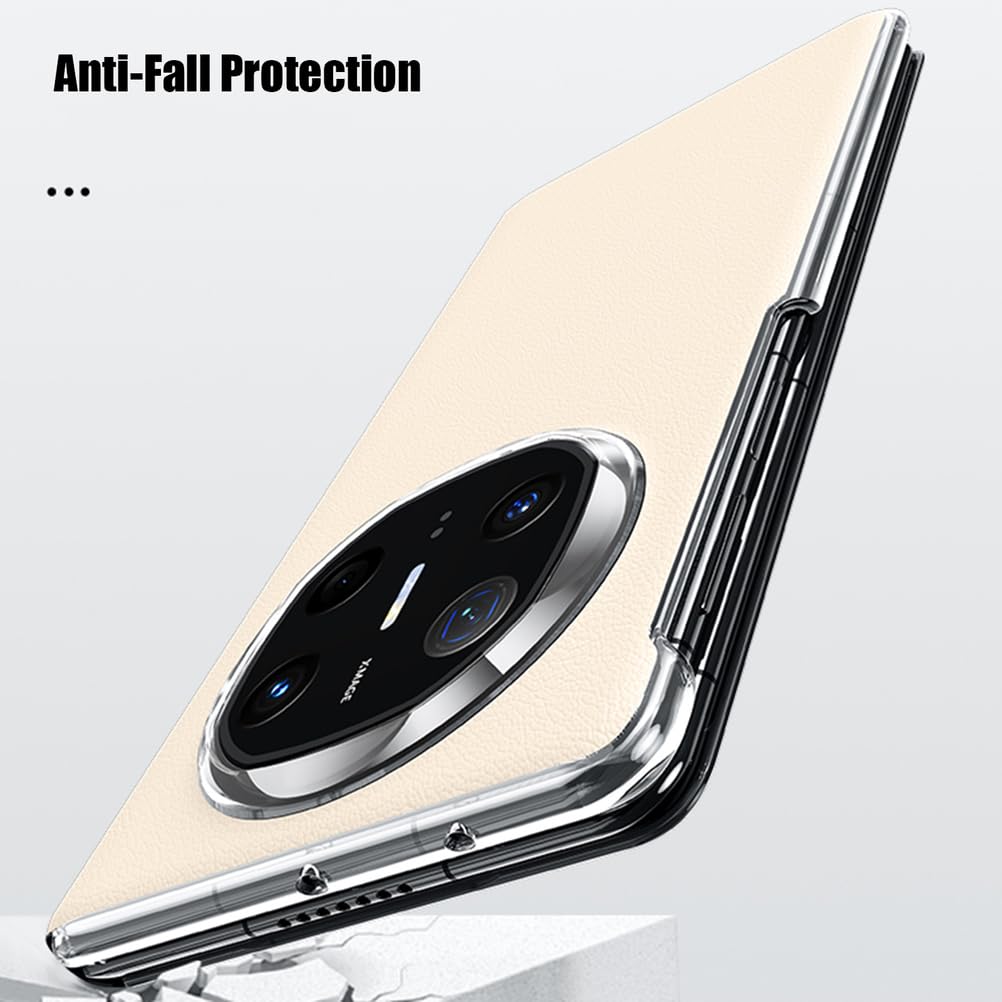 Etui z prawdziwej skóry do HUAWEI Mate X6, ultracienkie magnetyczne etui ochronne z funkcją widoku okna, lekkie, luksusowe etui, różowe, Mate X6