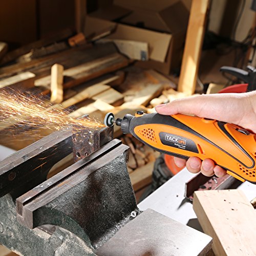 TACKLIFE Rotary Tool Accessories Kit 282 Pieces 1/8-inch Diameter Shanks Universal Fitment for Easy Cutting, Grinding, Sanding, Sharpening, Carving and Polishing-ARTO2C