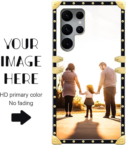 Miniatura 2 de Funda personalizada compatible con Samsung Galaxy S22 Ultra, diseño de fotos DIY S22 Ultra para niñas, TPU suave a prueba de golpes, parte trasera