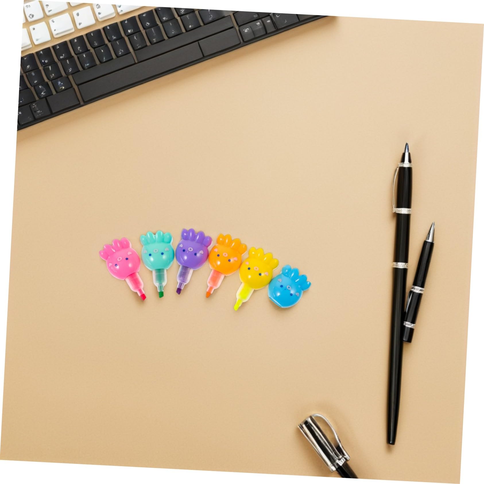 2 Set Evidenziatore a polpo evidenziatori impilabili materiale scolastico per scrivere penne scrittura fluorescenti cancelleria per studenti fluorescente plastica