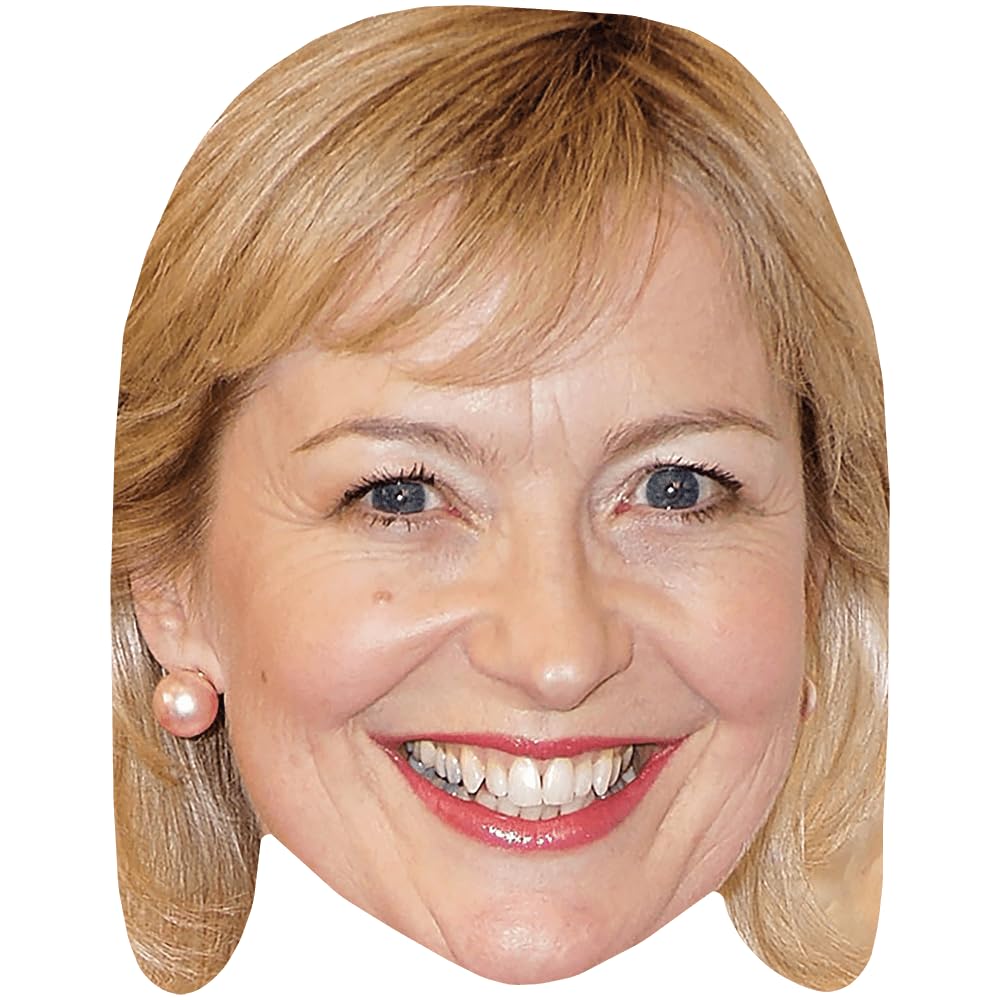 Carol Kirkwood (Smile) Celebrity Mask, Flat Card Face, Fancy Dress Mask