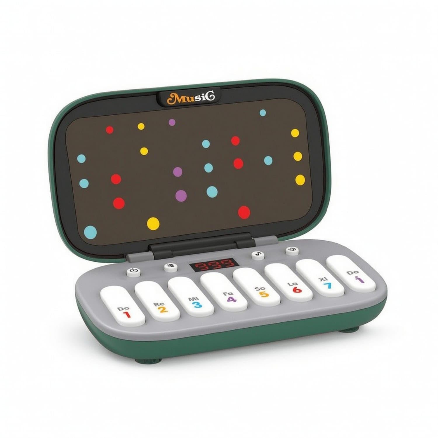 Clamshell Electronic Piano Toy Mini Piano Toy with Lid Interactive Compact for Children, Beginners, Desk, Travel, Classroom, Pocket Electronic-image-42