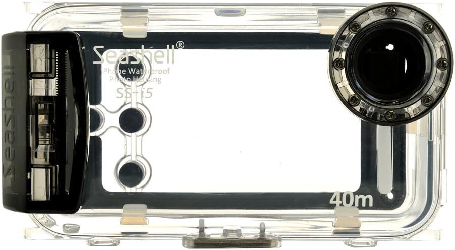 Seashell Waterproof Photo Housing 40m/130ft Rated Underwater Case for iPhone 5, 5s, 5c - Blue