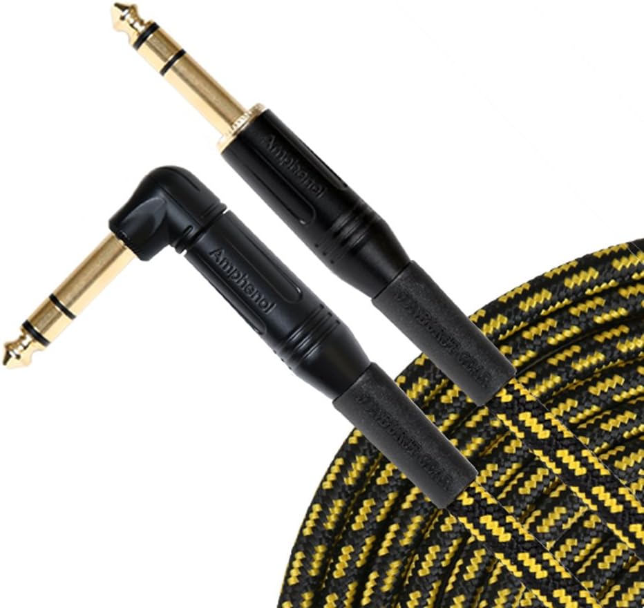 Sunburst Gear 851824003995 1/4" TRS Right Angle Cable, 10'
