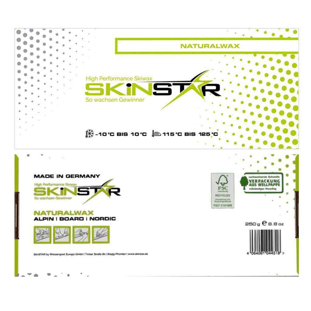 SKINSTAR Starter Ski Wachs Set, Wachsbügeleisen Bürste Hydrocarbonwachs 6-teilig SKINSTAR Starter Ski Wachs Set, Wachsbügeleisen Bürste Hydrocarbonwachs 6-teilig
